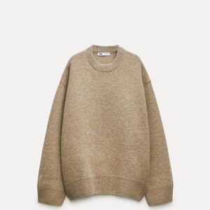Zara Oversized Wool Sweatshirt Sweater